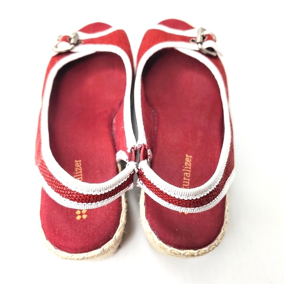 Naturalizer Sherene wedge espadrille sandals. Dark red/maroon. 7.5 M - Picture 6 of 12